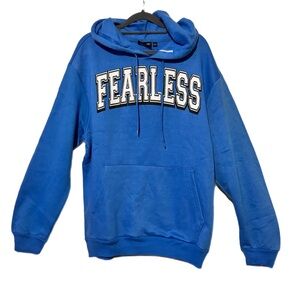 Blue Fearless Men's Hoodie